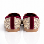 Gold embellished Punjabi jutti by Desi Step London